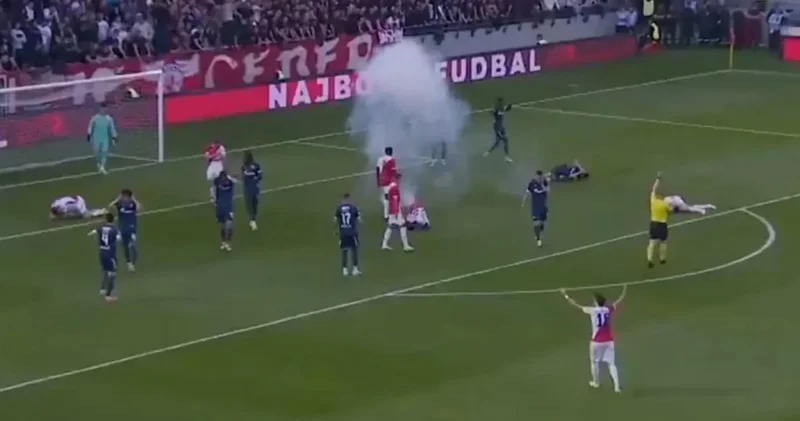 Sırbistan Kupa finalinde sahada şiddetli patlama: 4 futbolcu yaralandı!