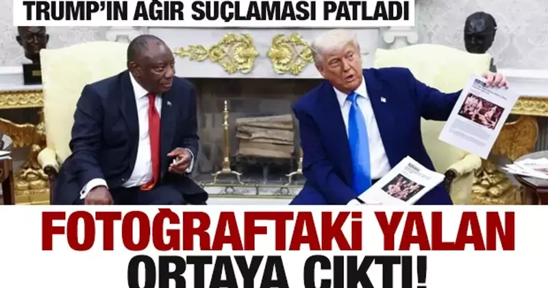 Trump fotoğrafları göstermişti! Hepsi yalan çıktı...Gerçek bambaşka