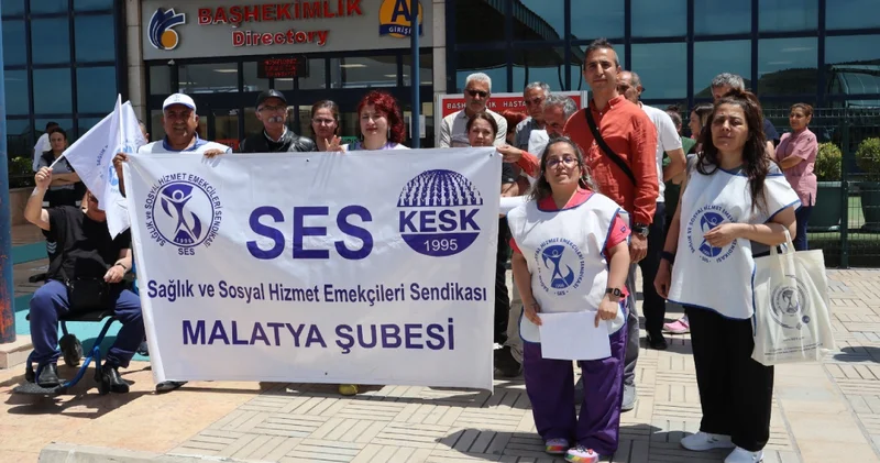 SES Malatya dan Artık yeter! eylemi: Hak gaspları altında eziliyoruz