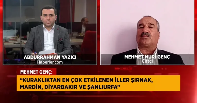 Çiftçi Mehmet Nuri Genç: Yağışların azalması nedeniyle oluşan kuraklıkta ürünlerimiz kurudu