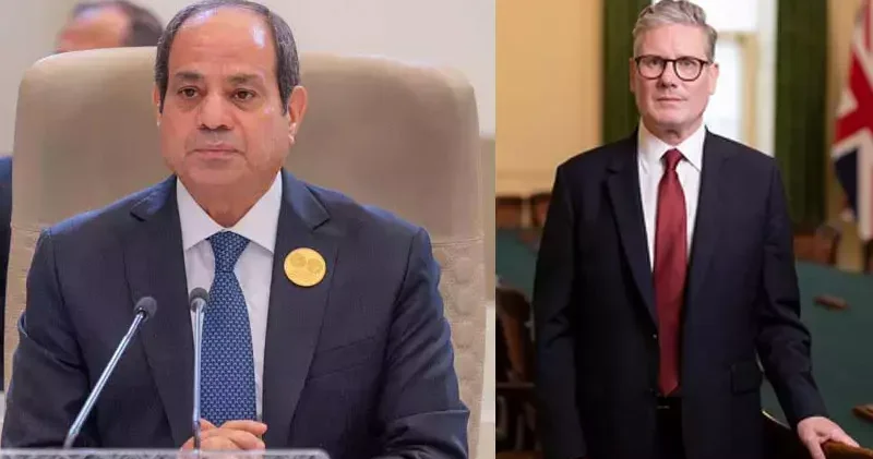 Mısır Cumhurbaşkanı Sisi, İngiltere Başbakanı Starmer ile Gazze deki son durumu görüştü