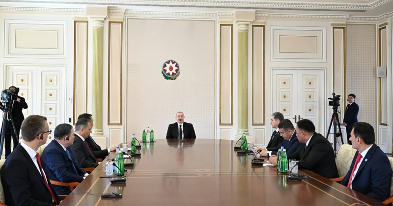 Azerbaycan Cumhurbaşkanı Aliyev, Türk devletlerinin içişleri bakanlarını kabul etti