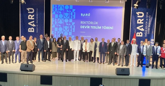 BARÜ de rektörlük devir teslim töreni yapıldı Bartın Haberleri