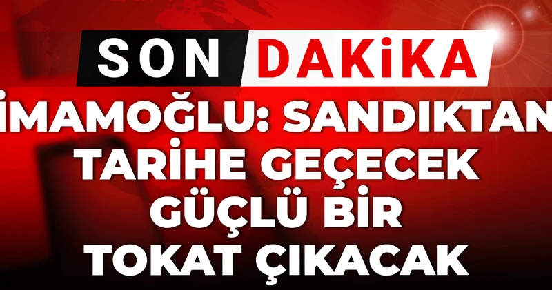 Son dakika İmamoğlu ndan İBB operasyonlarına: Sandıktan tarihe geçecek güçlü bir tokat çıkacak!