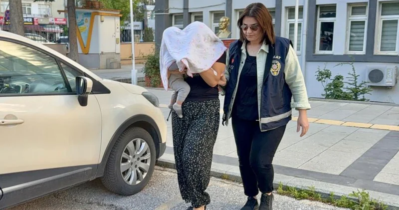 800 bin TL lik ziynet hırsızlığı! Kadın zanlı kucağında bebekle hapse girdi