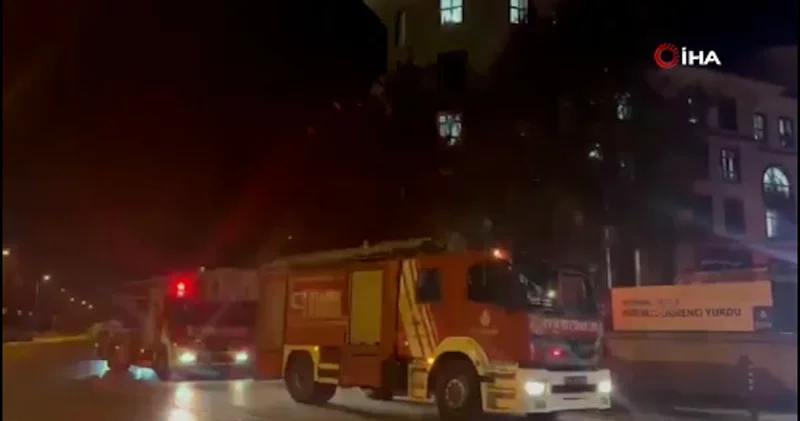 Tuzla da kız öğrenci yurdunda yangın!