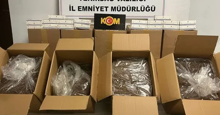 Tekirdağ da 58 bin 780 makaron ve 476 kilogram kaçak tütün ele geçirildi