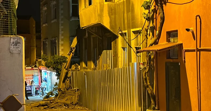 Fatih te bir binada çökme! Ekipler olay yerinde