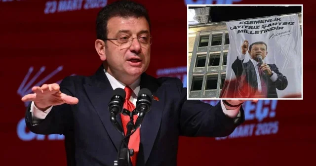 Ekrem İmamoğlu nun bulunduğu pankart ve afişler yasaklandı İstanbul Haberleri