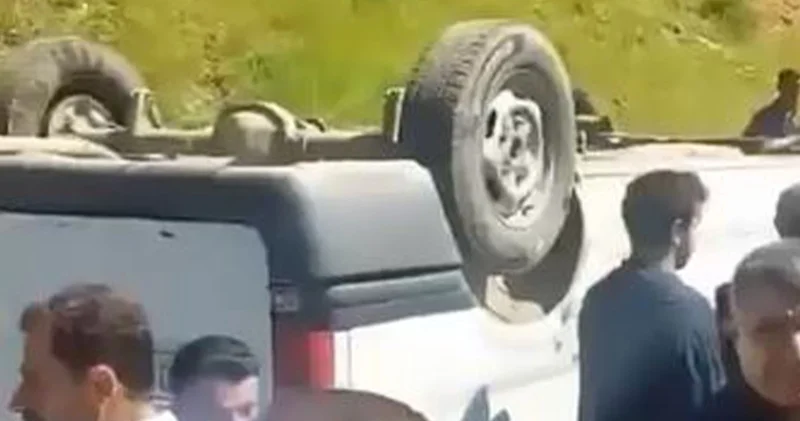 Kontrolden çıkan öğrenci servisi takla attı! 13 kişi yaralandı