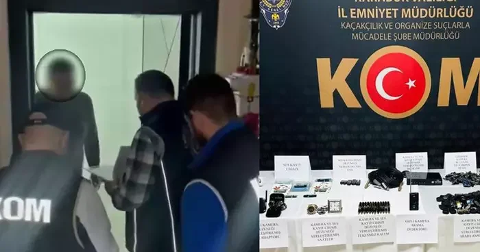 Casus kamera ile Karabük ten Türkiye yi izleyip, 55 bin görüntü toplamış