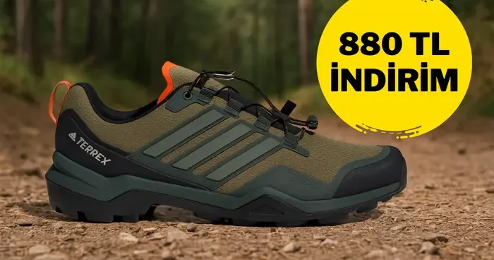 Zorlu zeminler maksimum performans! Adidas Terrex Skychaser Gore Tex Spor Ayakkabı indirimde