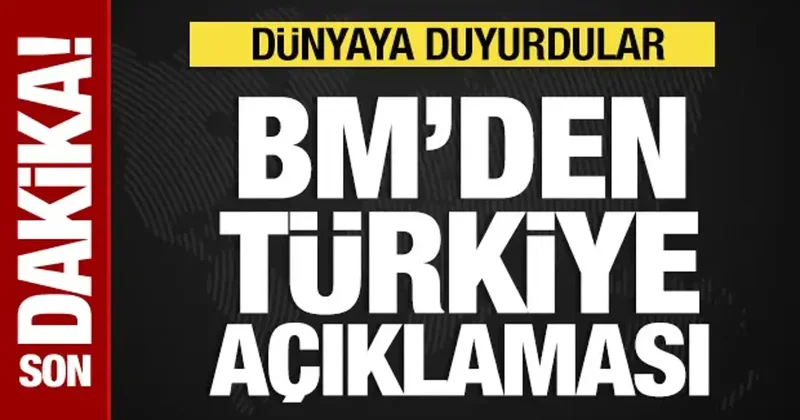 Birleşmiş Milletler den Türkiye açıklaması