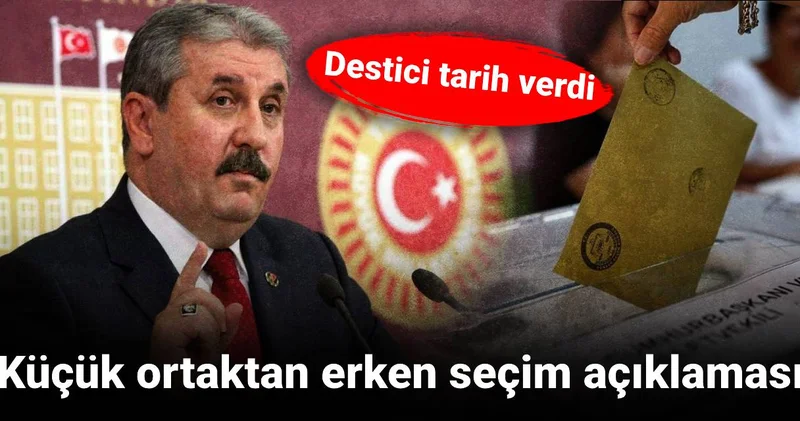 Küçük ortaktan erken seçim açıklaması: Tarih verdi