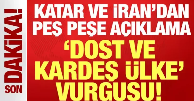 ABD üsleri hedef alındı! Katar ve İran dan peş peşe açıklamalar: Dost ve kardeş...