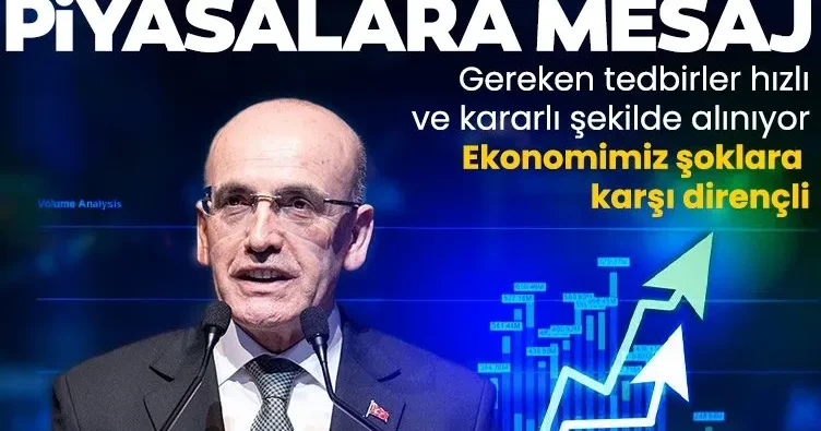 SON DAKİKA! Bakan Şimşek ten savaş açıklaması: Ekonomimiz şoklara karşı dirençli