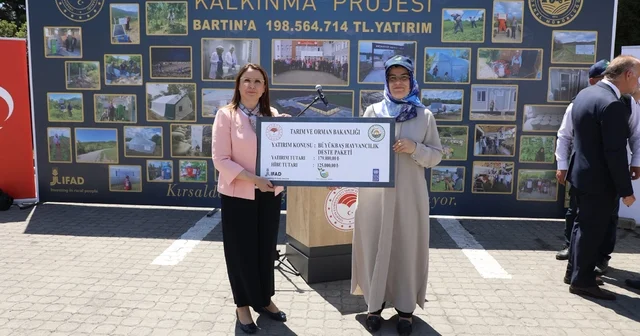 Bartın da makine ve ekipman dağıtım töreni düzenlendi Bartın Haberleri
