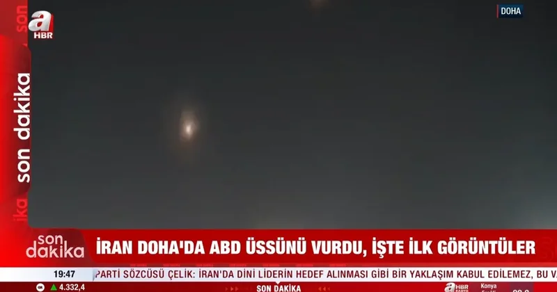 SON DAKİKA İran Katar daki ABD üssünü vurdu! 10 füze fırlatıldı: Can kaybı var mı?