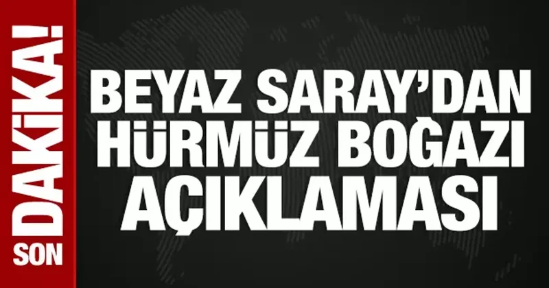 Beyaz Saray dan Hürmüz Boğazı açıklaması: Aptallık olur