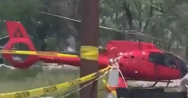 ABD de iniş yapmaya çalışan helikopter felakete yol açtı: O anlar kamerada VİDEO İZLE