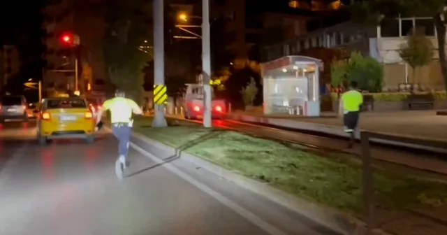 Bursa da nefes kesen firari polis kovalamacası VİDEO İZLE