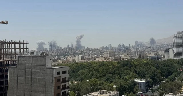 İsrail yeni saldırı dalgası başlattı: Tahran ın Vanak ve Kelahdoz bölgelerinde şiddetli patlama VİDEO İZLE
