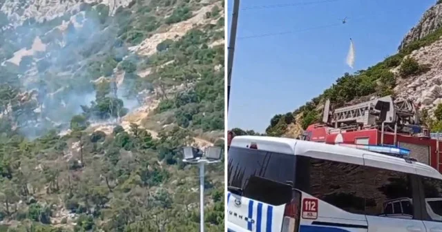Antalya da orman yangını: Ekipler müdahale ediyor Antalya Haberleri