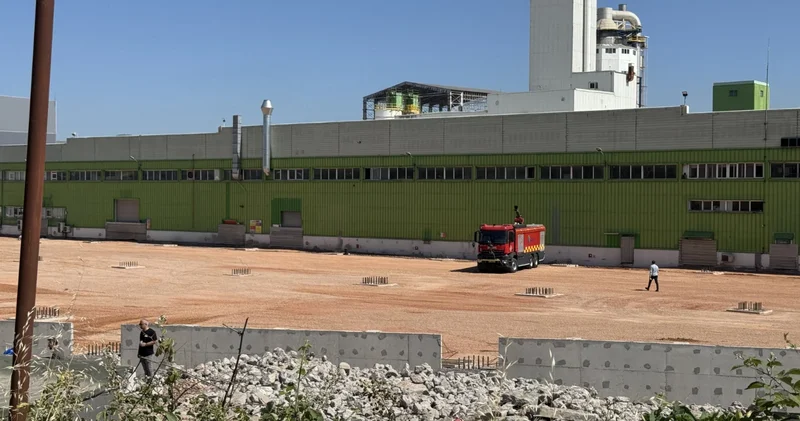 Kocaeli de kazı çalışması sırasında doğal gaz boru hattı delindi