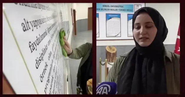 Temizlik personeli olarak görev yaparken YKS ye hazırlanan genç kızın hedefi tıp eğitimi
