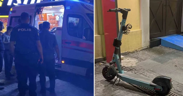 Elektrikli scooterdan düşen 2 çocuk yaralandı Samsun Haberleri