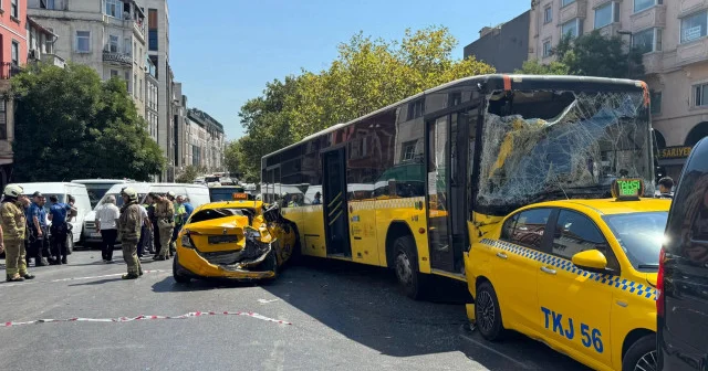 Beyoğlu’nda 6 kişinin yaralandığı kazada İETT otobüsünün şoförü adliyeye sevk edildi İstanbul Haberleri