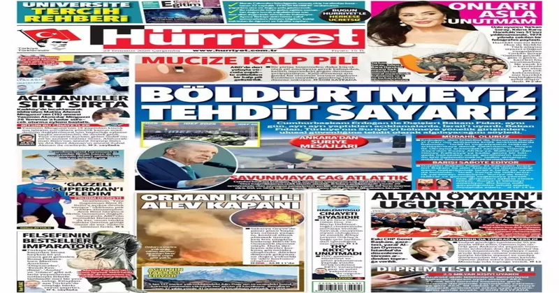 Türkiye den İsrail e açık mesaj: Müdahale ederiz! Gazete manşetleri