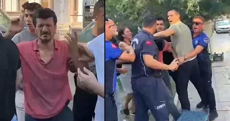 İzmir’de seyyar satıcıya zabıtadan sokak ortasında darp