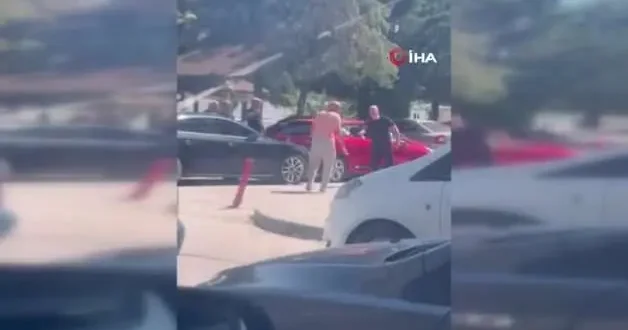 Trafik kazasında bıçaklar konuştu