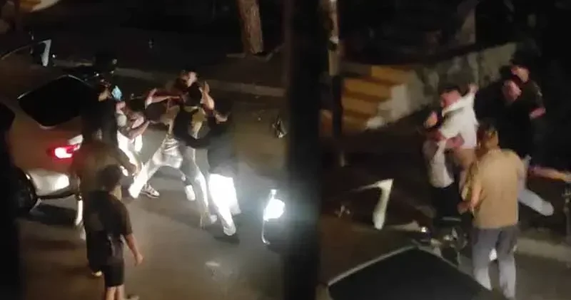 Beykoz’da yol verme kavgası kamerada