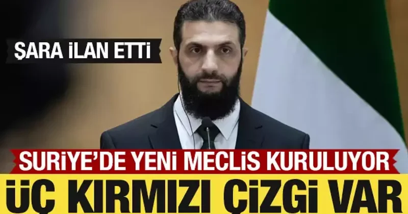 Ahmed Şara ilan etti: Suriye’de yeni meclis kuruluyor
