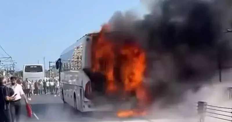 Sultangazi de otobüste yangın