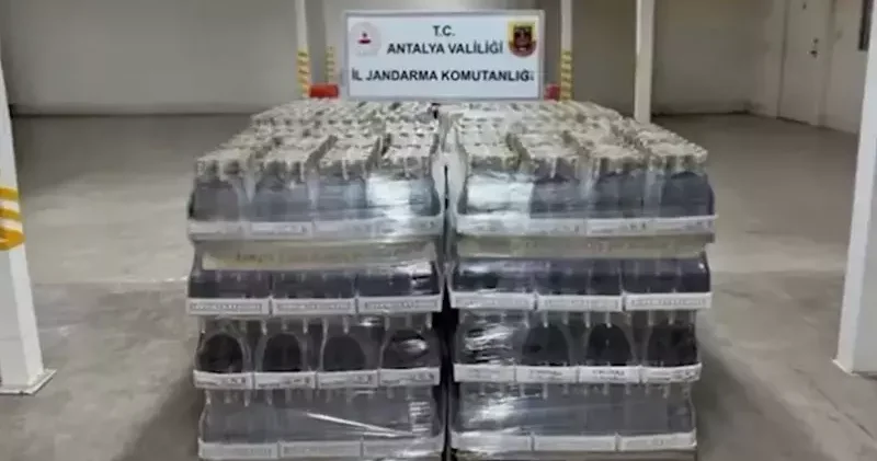 Antalya da sahte kaçak içki imalatçılarına operasyon: 7 gözaltı