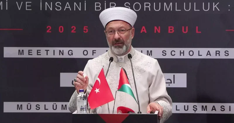 Diyanet İşleri Başkanı Erbaş: Soykırımcı siyonistler Müslümanlar için en büyük tehdittir