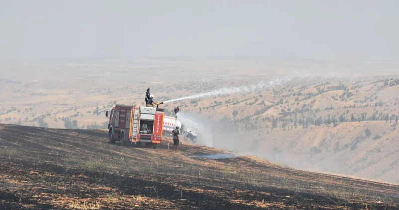 Kırıkkale deki örtü yangını kontrol altında