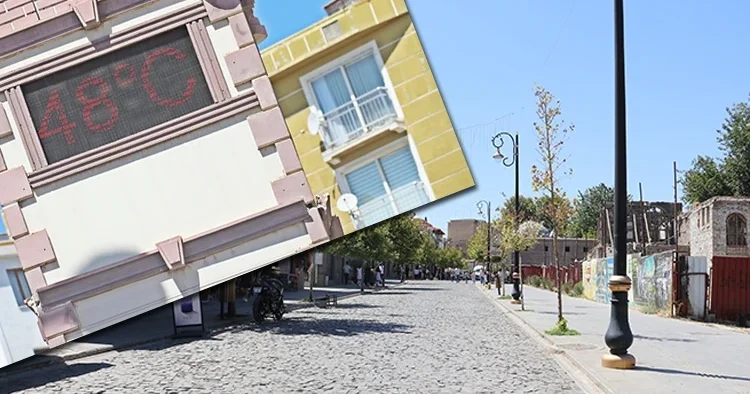 Kentte sıcaklık 48 dereceye çıktı! Serinlemek için farklı yollar aradılar