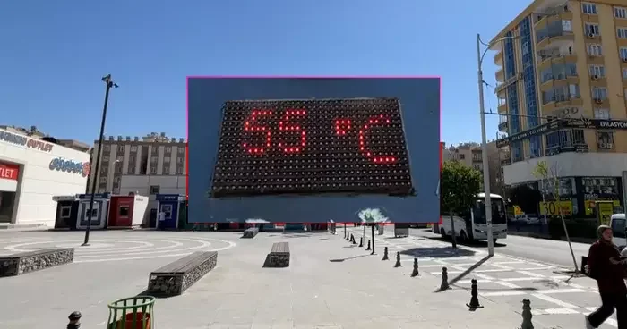 Bir kentimizde termometreler 55 dereceyi gösterdi! Sokaklar boş kaldı