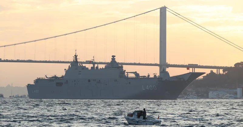 Türkiye nin gururu TCG Anadolu Zafer Yolculuğu na çıktı