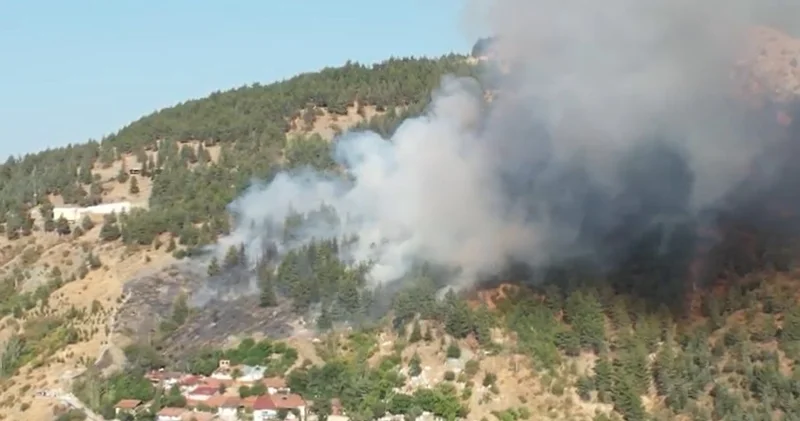 Tokat ın Gıj Gıj dağında yangın çıktı