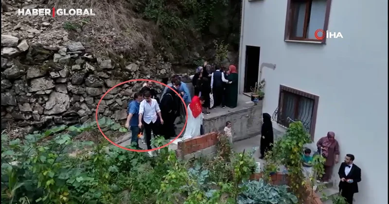 Kanlı gelin alma töreninin görüntüleri ortaya çıktı: Polis ve babası rastgele ateş açmış