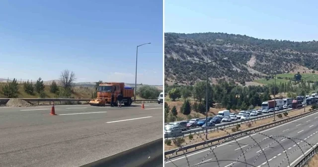 Ankara’da metenol yüklü tanker kaza yaptı: Yol bir süre trafiğe kapandı Ankara Haberleri