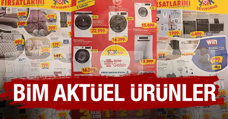 BİM 24 30 EYLÜL AKTÜEL ÜRÜNLER Cam Ankastre Set, Çamaşır Makinesi, Bulaşık Makinesi, Kahve Makinesi...