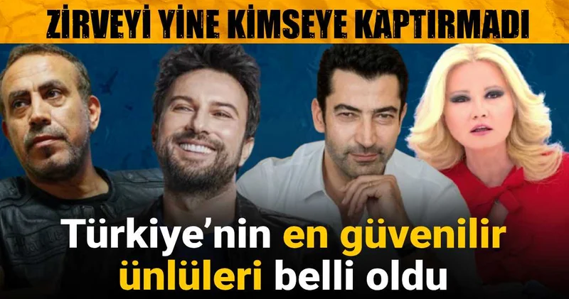 Türkiye’nin en güvenilir ünlüleri belli oldu: Zirveyi yine kimseye kaptırmadı