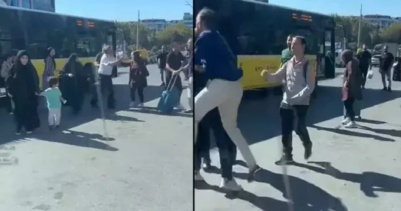 İETT şoförü ile yolcu birbirine girdi: Yumruklar havada uçuştu!