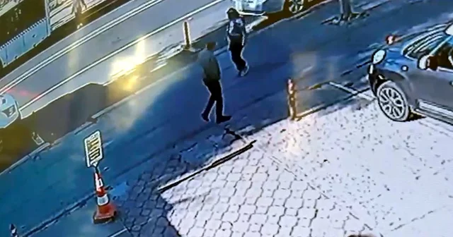 Otomobilin çarptığı yaya yaralandı; kaza kamerada Tekirdağ Haberleri